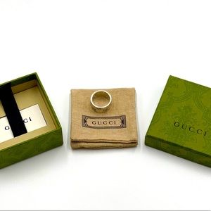 Silver Gucci skeleton ring for men. Size 10 1/4 Us size